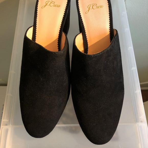 J. Crew Shoes - J Crew Block Heel Mule in Black size 6.5